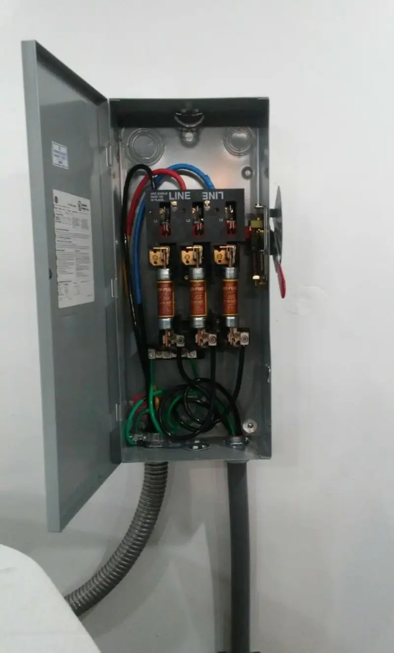 Three-phase disconnect switch installed for Electrical Wiring & Rewiring in Schuylkill Haven